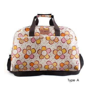 Flowers Waterproof Outdoor Travel Bag